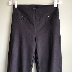 NWOT Simon Chang pull on black pants Sz 8 32” inseam
